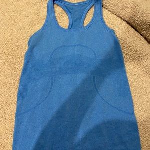 Lululemon blue swiftly tech racer back tank (normal length)